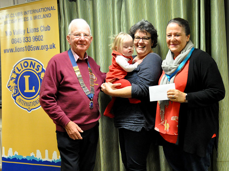 Yeo Valley Lions Cheque Presentation Ups and Downs Southwest