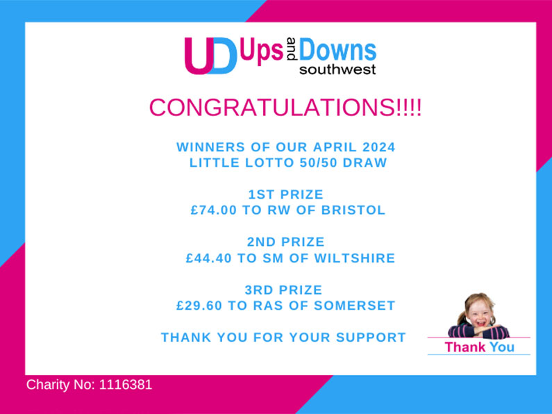 5050 Winners April 2024 Little Lotto Ups and Downs Southwest