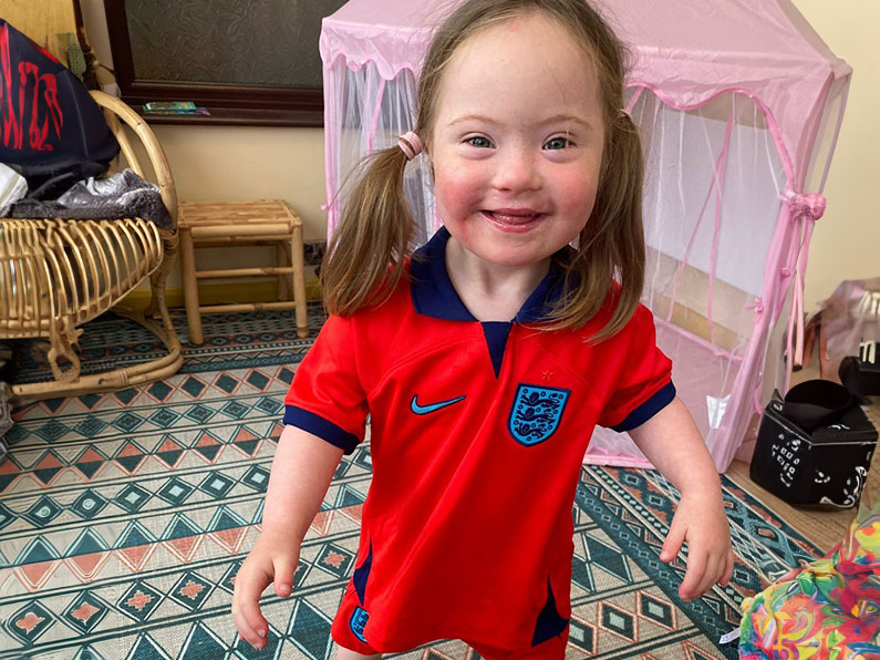 Discover Together Inspiration Explorers Daisy in her football shirt