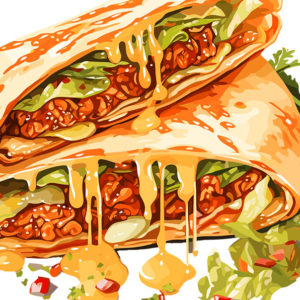 Cook your own Dinner Cheesy Quesadilla